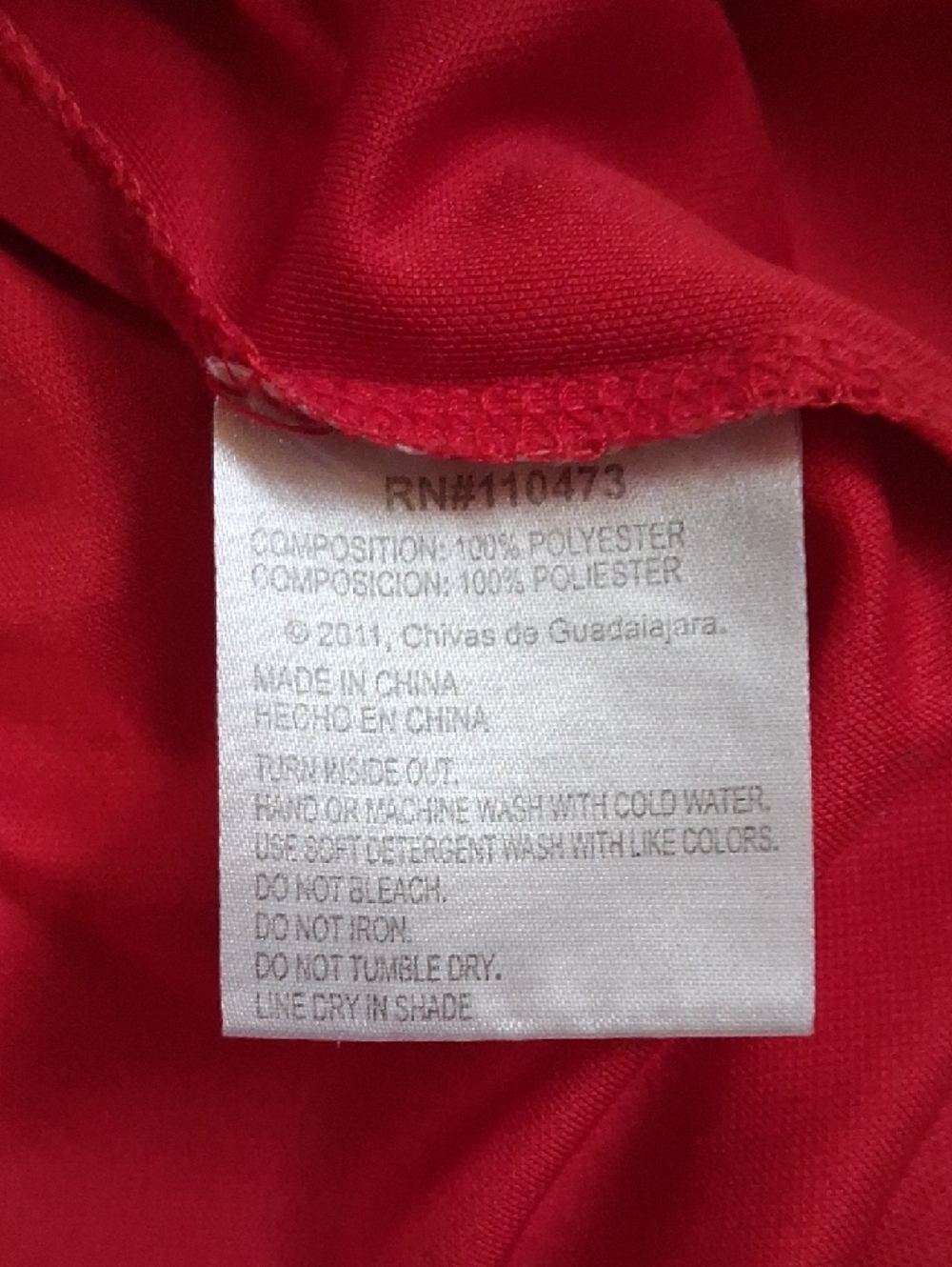 Civas Red Youth Soccer Jersey with Navy Trim - Picture 7 of 8